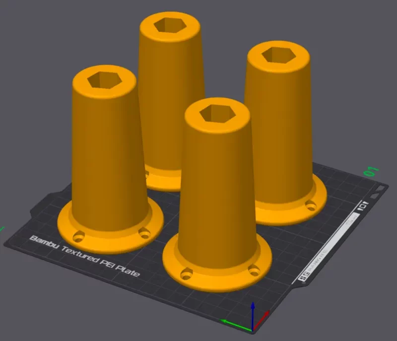 Furniture legs 001 (x4)